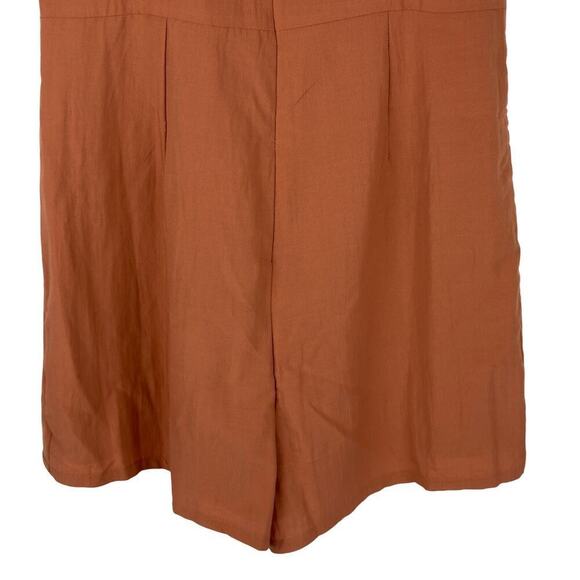 HYFVE‎ BELLA ROSE BEACHSIDE RETREAT V-NECK ROMPER IN RUST NWT WOMEN'S SIZE LARGE - Picture 8 of 13